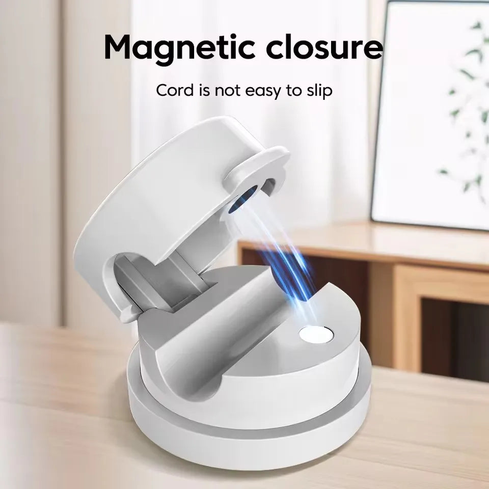360 Rotation Magnetic Cable Clip Cable Organizer Holder Adhesive Wire Keeper Management USB Charging Line Winder for Home Office