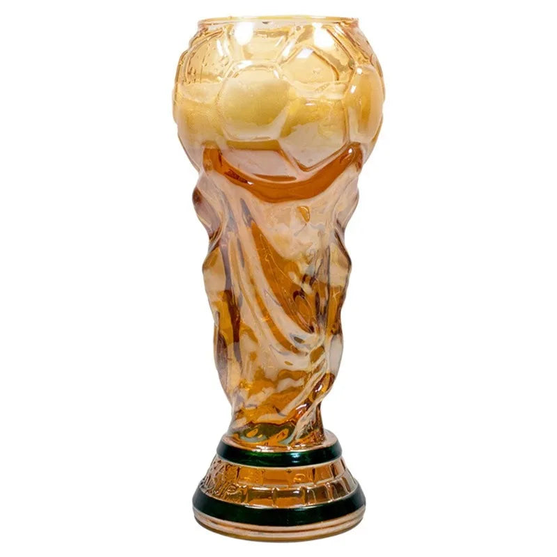 Football Soccer Trophy Shaped Beer Glass Cup Thickened Durable Sports Themed Mug for Bar Pub Party Fan Gift Home Drinkware